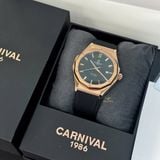  Đồng hồ CARNIVAL nam 8168G-VH-DCS-D dây cao su chính hãng 