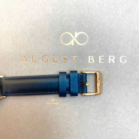  Đồng hồ AUGUST BERG nữ 10232B01LBK- Serenity Noir Black 40mm - Dây Da Ý - Vàng Hồng 