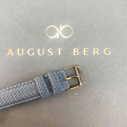  Đồng hồ AUGUST BERG nam 10140A09VCG9C- Serenity Ash 40mm - Dây Perlon - Vàng Hồng 