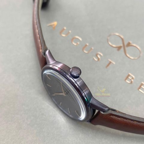  Đồng hồ AUGUST BERG nữ 10232C07LBN11- Serenity Cuppa Brown 32mm - Dây Da Ý - Màu Nâu 