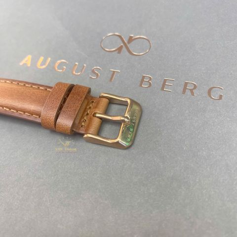  Đồng hồ AUGUST BERG nữ 10232A09LBN20 - Serenity Ash 32mm - Dây Da Ý - Vàng Hồng 
