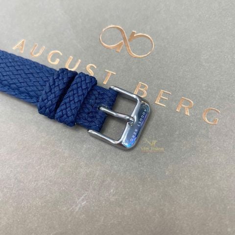  Đồng hồ AUGUST BERG nữ 10232E05VBL- Serenity Deep Blue 40mm - Dây Perlon - Màu Bạc 