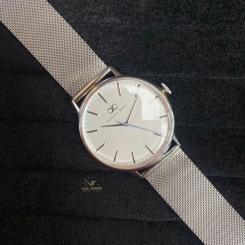  Đồng hồ AUGUST BERG nam 10240E03MSL- Serenity Sky Blue 40mm - Dây Kim Loại Mesh - Màu Bạc 