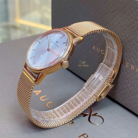  Đồng hồ AUGUST BERG nữ 10232B08MRG dây kim loại chính hãng 