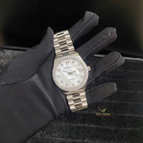  ĐỒNG HỒ TOPHILL TW095G.M1238 Nam dây thép 316L Máy automatic Kính sapphire 5ATM 