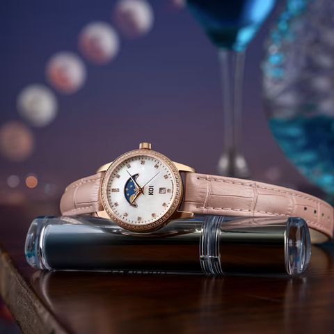  KOI Moonphase K006.152.65.2.33.11.04 – Nữ – Kính Sapphire – Quartz – Mặt Số 29mm, Khảm Xà Cừ, Swiss Movt 