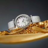  Saga 71931-SVWHSV-2 – Nữ – Kính Cứng – Quartz (Pin) – Mặt Số 26 x 36.5mm, Swiss Movt, Khảm Xà Cừ 