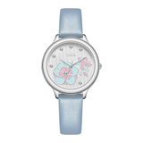  Saga Chroma Dance 54390-SVWTBL-2 – Nữ – Quartz (Pin) – Mặt Số 34mm – Kính Cứng – Mặt Số Đổi Màu, Đính Pha Lê 