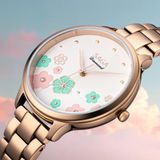  Saga Chroma Dance 54390-LGCRLG-2 – Nữ – Quartz (Pin) – Mặt Số 34mm – Kính Cứng – Mặt Số Đổi Màu – Đính Kim Cương 