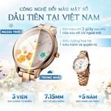  Saga Chroma Dance 54390-LGCRLG-2 – Nữ – Quartz (Pin) – Mặt Số 34mm – Kính Cứng – Mặt Số Đổi Màu – Đính Kim Cương 