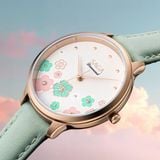 Saga Chroma Dance 54359-LGCRGR-2 – Nữ – Quartz (Pin) – Mặt Số 34mm – Kính Cứng – Mặt Số Đổi Màu – Đính Kim Cương 