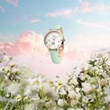  Saga Chroma Dance 54359-LGCRGR-2 – Nữ – Quartz (Pin) – Mặt Số 34mm – Kính Cứng – Mặt Số Đổi Màu – Đính Kim Cương 