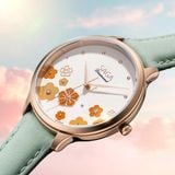  Saga Chroma Dance 54359-LGCRGR-2 – Nữ – Quartz (Pin) – Mặt Số 34mm – Kính Cứng – Mặt Số Đổi Màu – Đính Kim Cương 