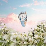  Saga Chroma Dance 54390-SVCRBL-2 – Nữ – Quartz (Pin) – Mặt Số 34mm – Kính Cứng – Mặt Số Đổi Màu – Đính Kim Cương 