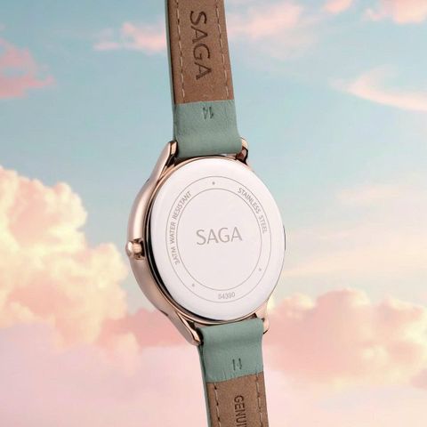  Saga Chroma Dance 54390-LGWTGR-2 – Nữ – Quartz (Pin) – Mặt Số 34mm – Kính Cứng – Mặt Số Đổi Màu, Đính Pha Lê 