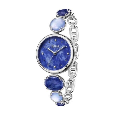  Saga 54295-SVBLSV-2 – Nữ – Quartz (Pin) – Mặt Số 24mm – Kính Cứng – Đính Đá Pha Lê – Bộ Máy Ronda Thụy Sỹ 