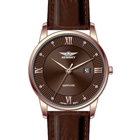  ĐỒNG HỒ NỮ NEWSKY NS5008L.L07 DÂY DA CHÍNH HÃNG 
