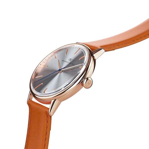  ĐỒNG HỒ NAM AUGUST BERG 10240B08LBN20 SERENITY SIMPLY DÂY DA Ý 