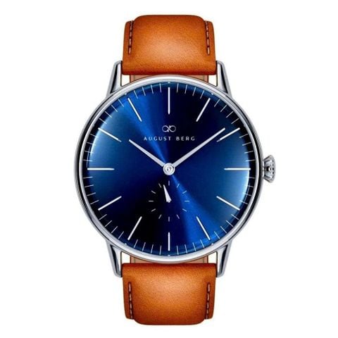  ĐỒNG HỒ NAM AUGUST BERG SERENITY DEEP BLUE 10140E05LBN20 DÂY DA Ý 
