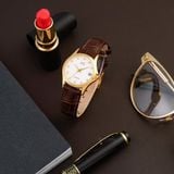  Koi K001.136.642.29.01.04 – Nữ – Kính Sapphire – Quartz (Pin) – Mặt Số 28mm, Đính Đá Pha Lê, Chống Nước 5ATM 