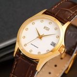  Koi K001.136.642.29.01.04 – Nữ – Kính Sapphire – Quartz (Pin) – Mặt Số 28mm, Đính Đá Pha Lê, Chống Nước 5ATM 