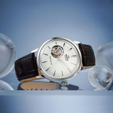  Orient Bambino RA-AG0002S30B – Nam – Automatic – Open Heart, Kính Cong, Trữ Cót 40 Giờ 
