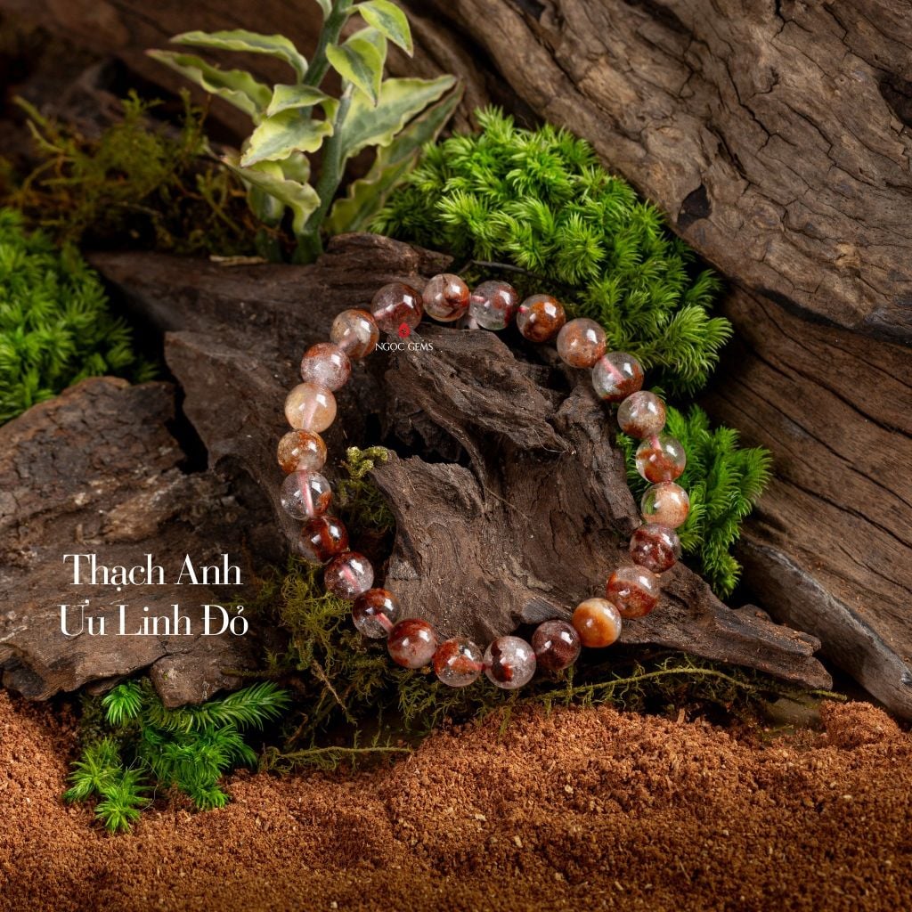 Vòng Tay Thạch Anh Ưu Linh Đỏ