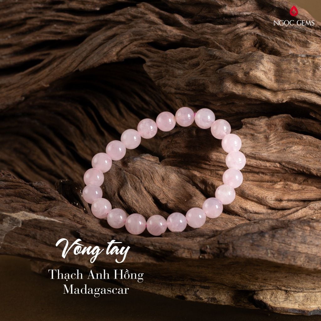 Vòng Thạch Anh Hồng Madagascar