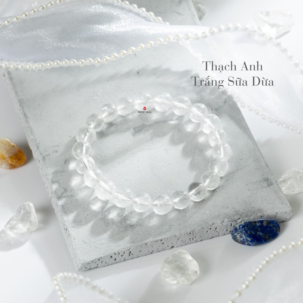 Vòng Thạch Anh Trắng Sữa Dừa