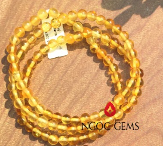 Vòng tay Hổ phách X3