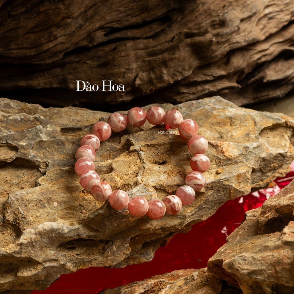 Vòng Tay Đá Đào Hoa