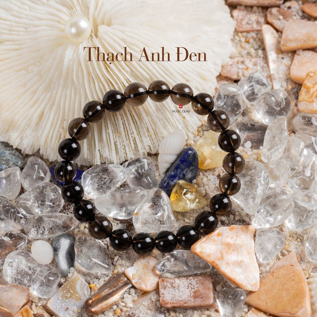 Vòng Tay Đá Thạch Anh Đen