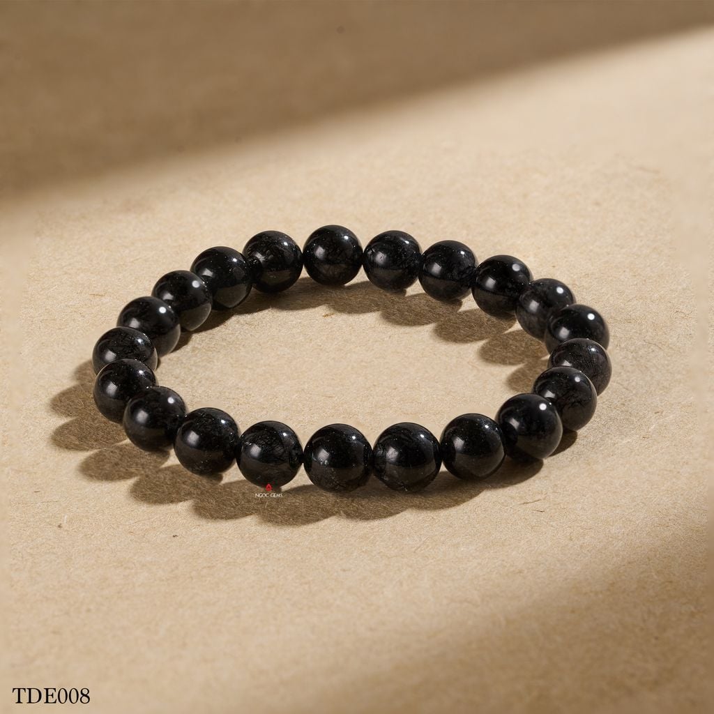 Vòng Tay Đá Thạch Anh Đen