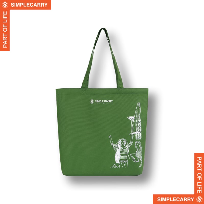 ECO TOTE BAG OLIVE GREEN