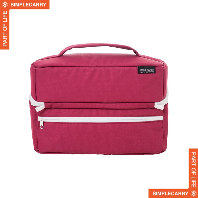 GOLF BOX POUCH BURGANDY