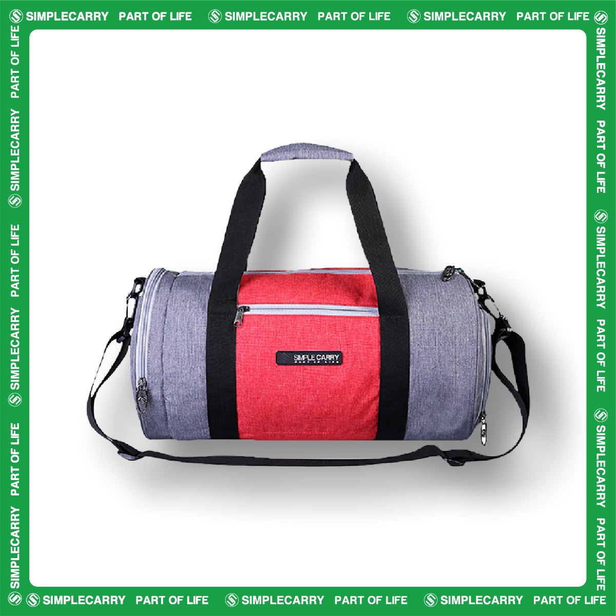 GYMBAG GREY/ RED
