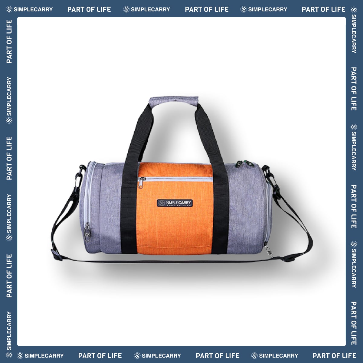 GYMBAG GREY/ ORANGE