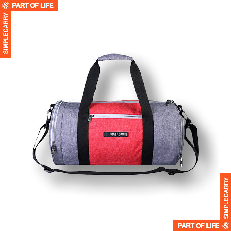 GYMBAG GREY/ RED