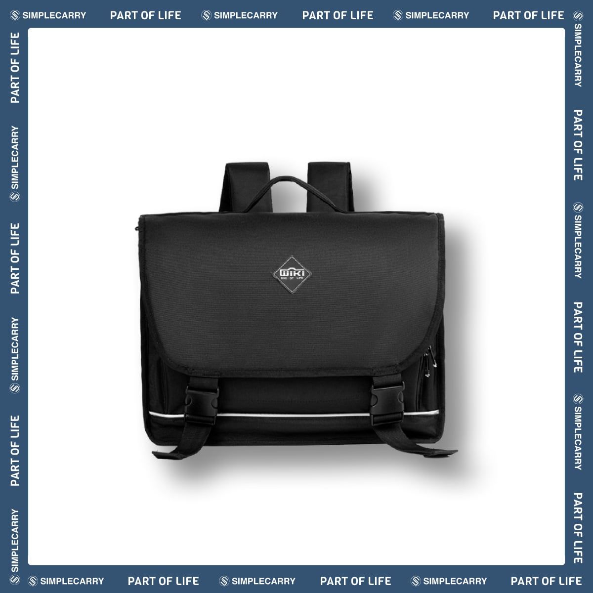 WIKI SCHOOL BAG BLACK