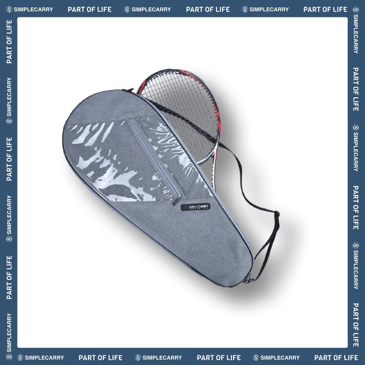 TENNIS RACKET GREY