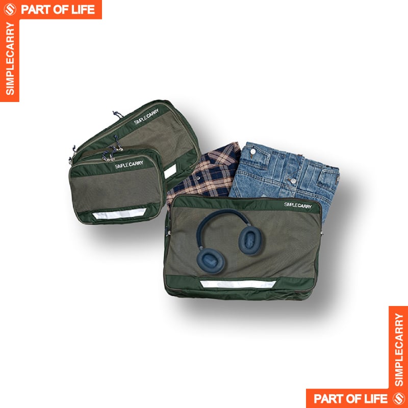 TRAVEL CLOTH CASE S,M,L GREEN