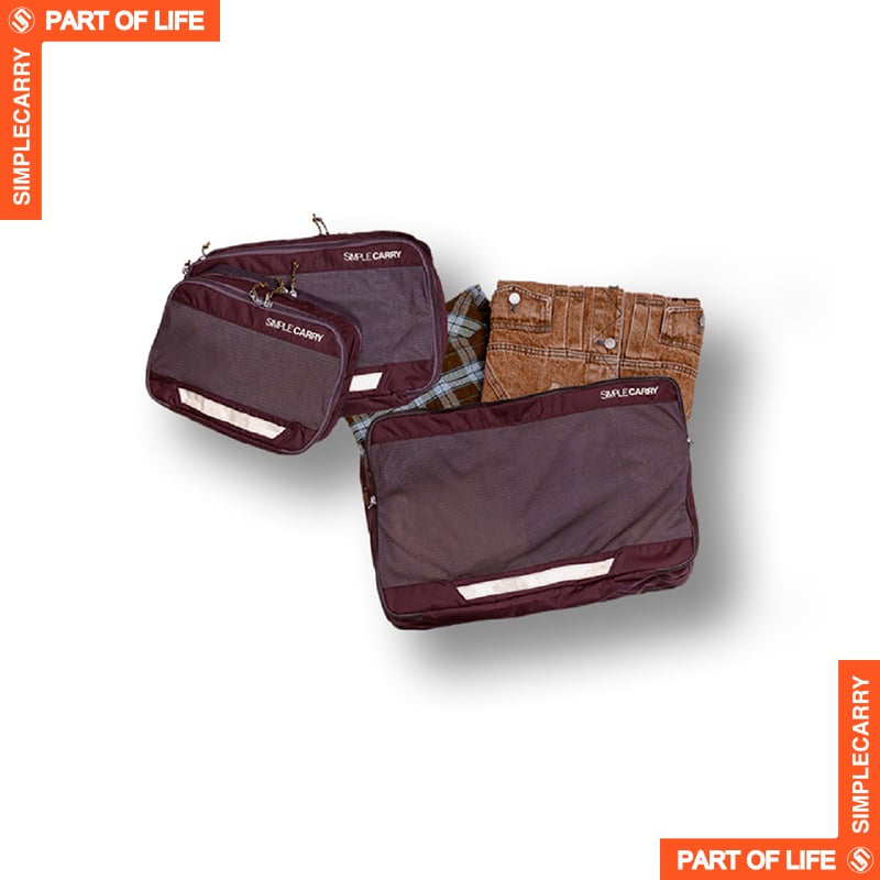 TRAVEL CLOTH CASE S,M,L RED