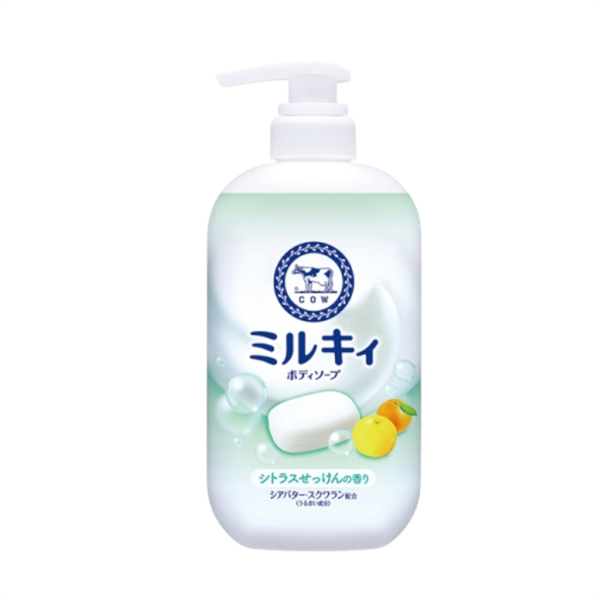 Sữa Tắm Bọt Mịn Dịu Nhẹ COW Hương Cam Chanh 500ml