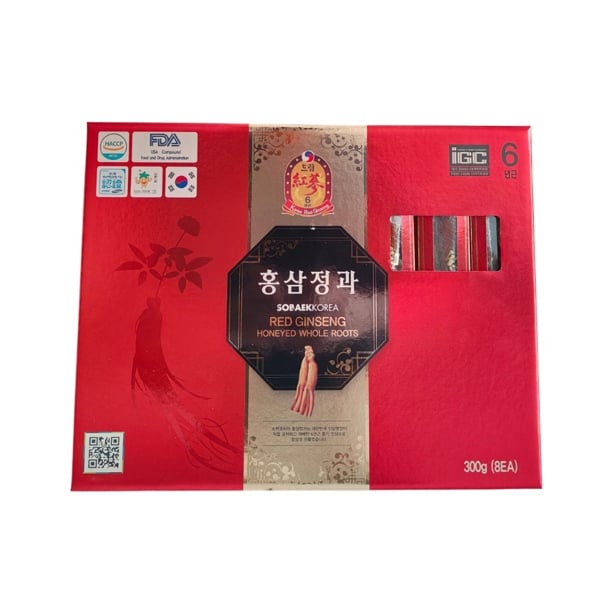 Hồng Sâm Củ Tẩm Mật Ong Sobaek 300g