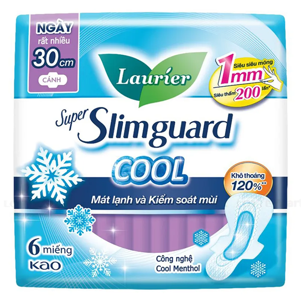 BVS Laurie Ngày Rất Nhiều Siêu Mỏng Mát Lạnh 30cm 6 miếng/gói