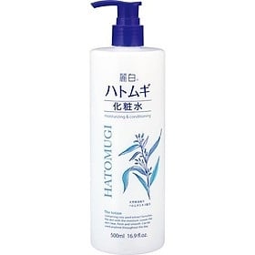 Nước Hoa Hồng Hạt Ý Dĩ Hatomugi Naturie Cấp Ẩm Dưỡng Sâu 500ml