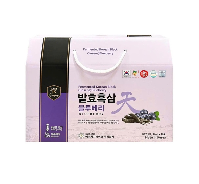 Nước Hắc Sâm Việt Quất Lene Men Hàn Quốc 70ml x 20 gói