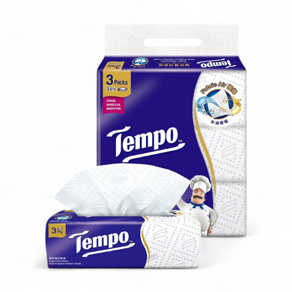 Khăn Giấy Rút Lau Bếp Đa Năng Tempo