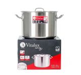 Nồi Hầm Inox Vitalux Infinity 3 Đáy Nắp Inox 28x20cm
