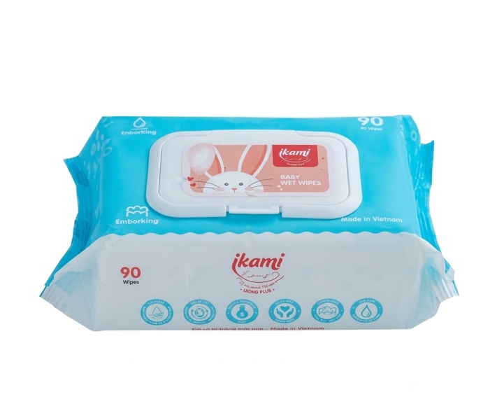 Khăn Giấy Ướt Ikami Purity Không Mùi 90 Miếng
